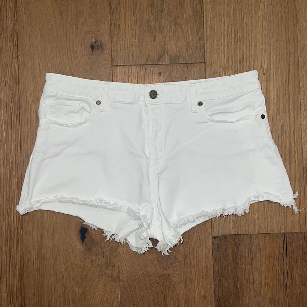 Paige Daryn White Denim Shorts